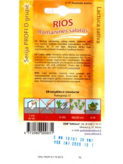 Lattuga romana 'Rios' 20 semi