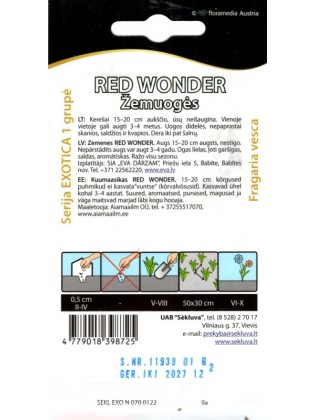 Fragola di bosco 'Red Wonder' 0,1 g