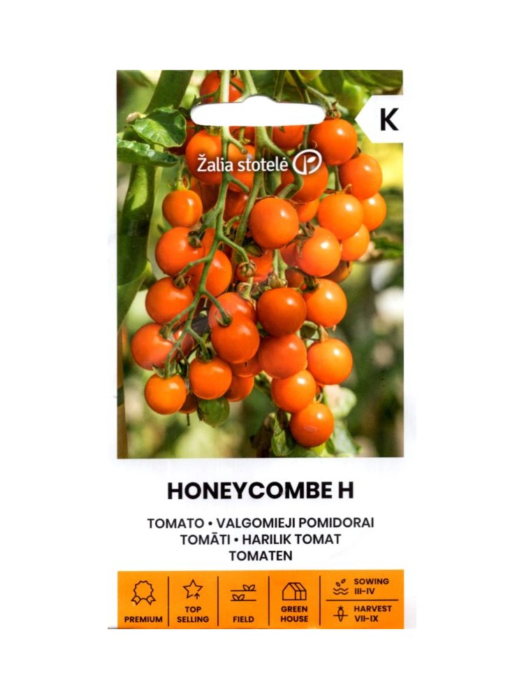 Tomāti 'Honeycombe' H, 10 sēklas