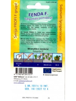 Pomidorai 'Fenda' H,  10 sėklų