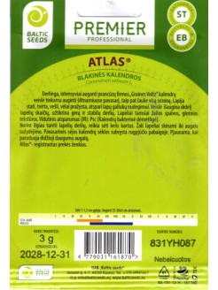 Kalendros blakinės 'Atlas', 3 g