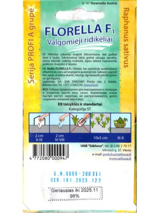 Radieschen 'Florella' F1, 200 Samen