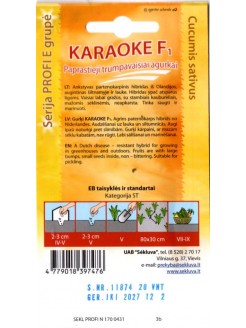 Cornichon 'Karaoke' H, 20 graines