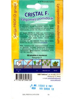 Tomāti 'Cristal' H, 8 sēklas