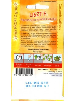 Cucumber 'Liszt RZ' H, 20 seeds