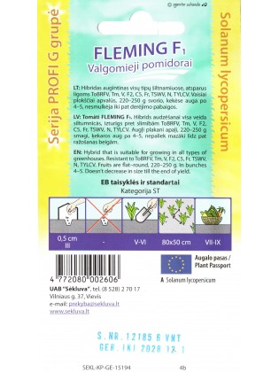 Tomate 'Fleming' H, 6 graines